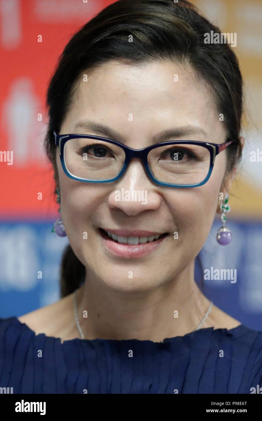 Vereinten Nationen, New York, USA, 16. Juli 2018 - Schauspielerin Michelle Yeoh, UN-Entwicklungsprogramm Botschafter des guten Willens für die SDGs heute am Hauptsitz der Vereinten Nationen in New York. Foto: Luiz Rampelotto/EuropaNewswire | Verwendung weltweit Stockfoto