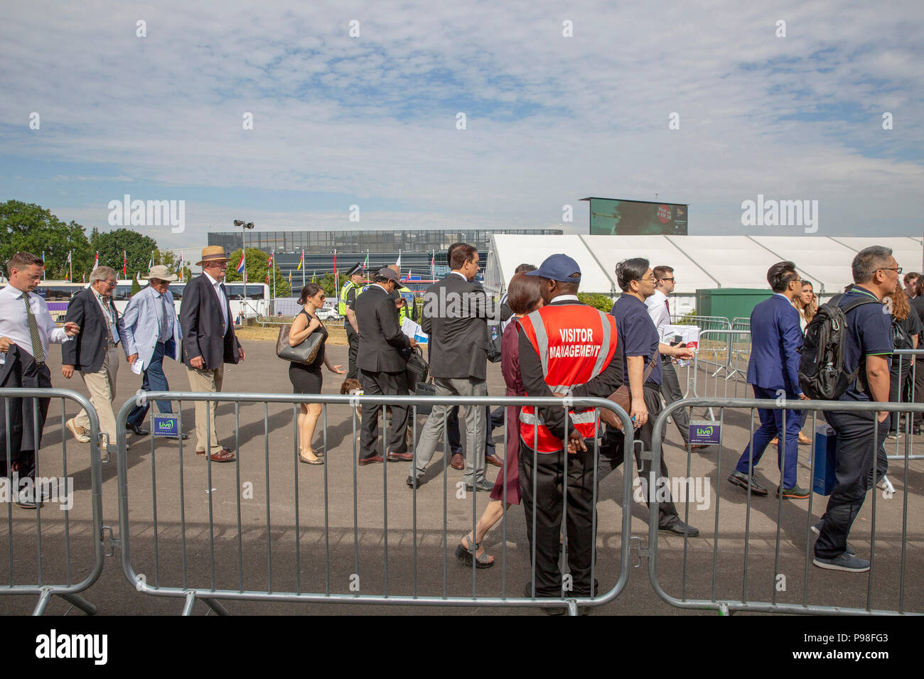 Farnborough Airshow 2018 Handel Tag Stockfoto