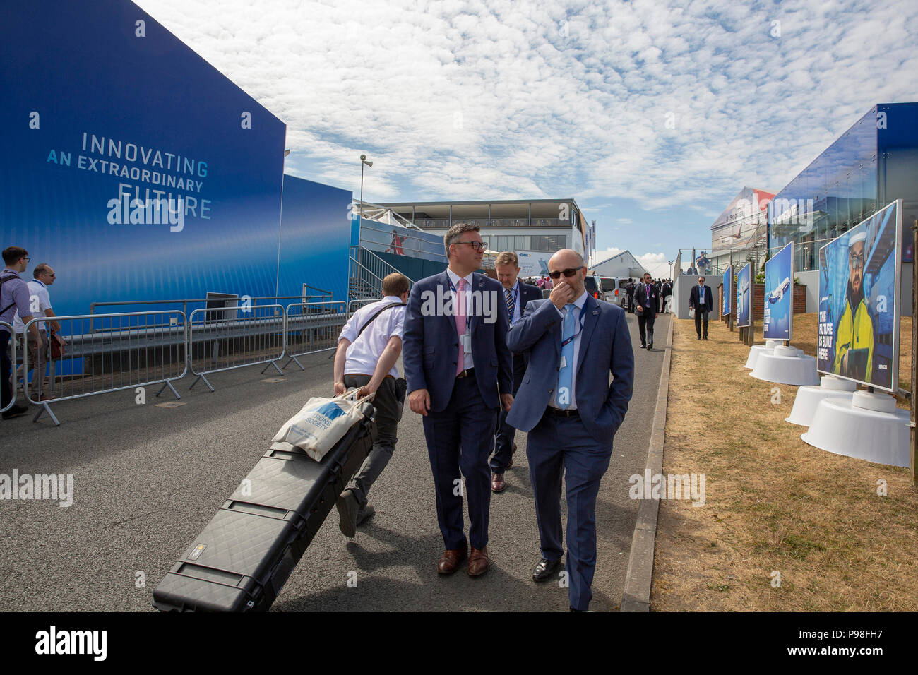 Farnborough Airshow 2018 Handel Tag Stockfoto