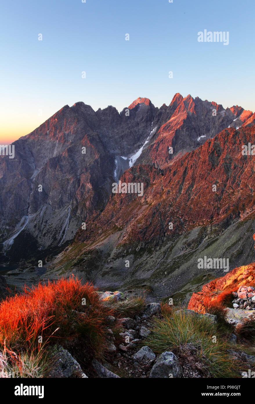 Slowakei Berg Herbst Landschaft Stockfoto