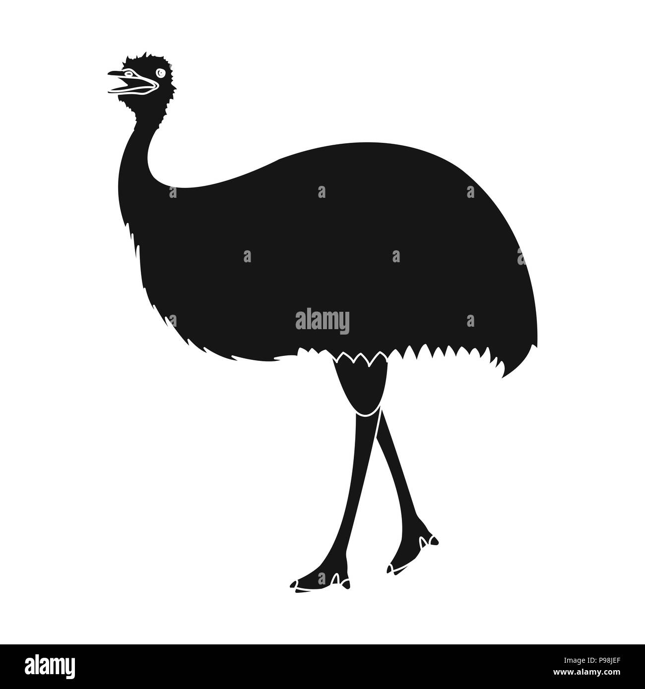 Afrika, afrikanische, Tier, Schnabel, Schönheit, big, Vogel, schwarz, Zeichnung, Emu, Bauernhof, schnell, Feder, flugunfähige, hohe, Icon, Illustration, isoliert, Beine, Logo, Lang, Natur, Hals, Strauß, Safari, Zeichen, Skizze, Symbol, Vector, Web, wilde, wilde Tiere, Zoo, Vektor, Vektoren, Stock Vektor