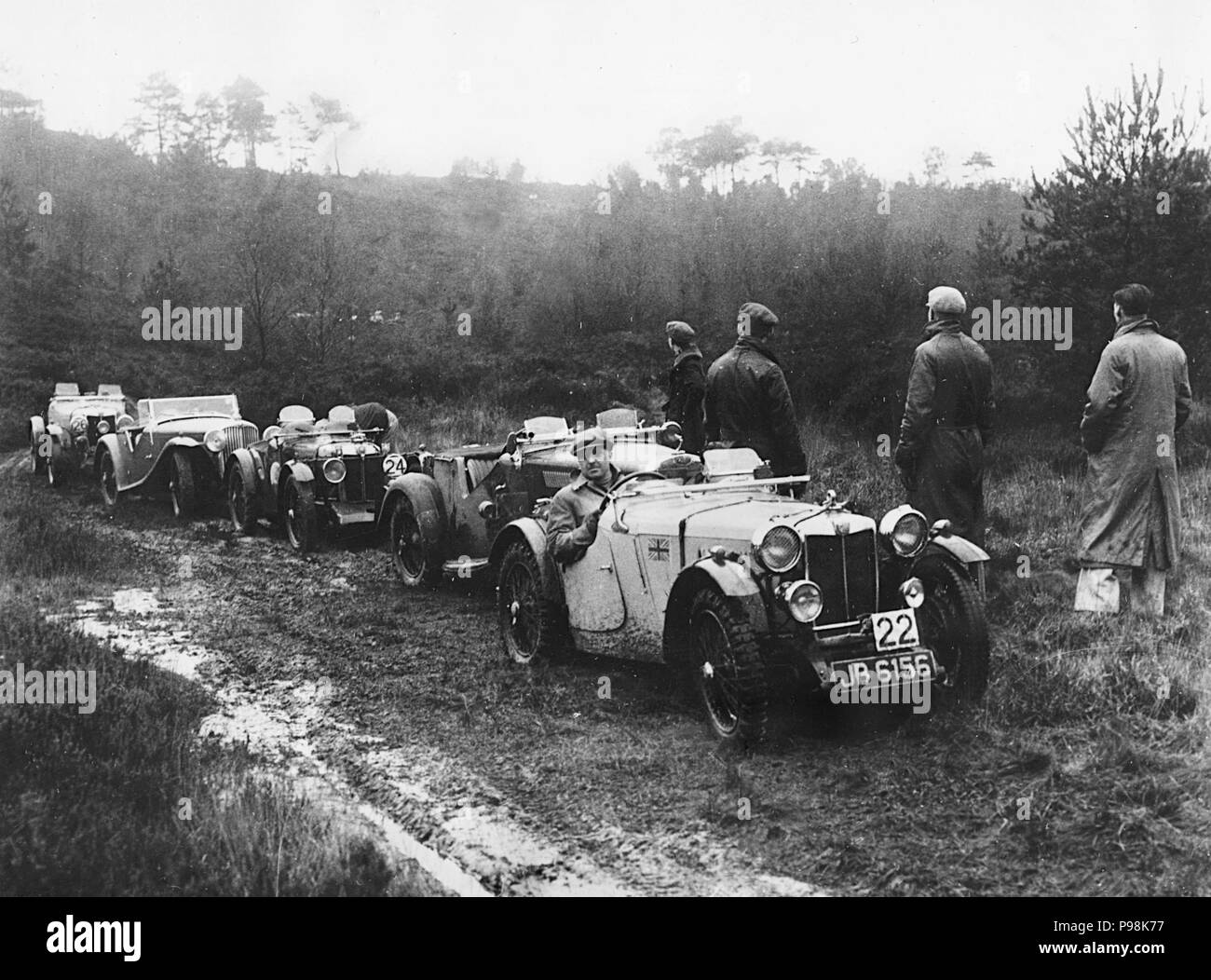 MG PA 1935, MG C Typ (3 Auto). Vo JB6156 Stockfoto