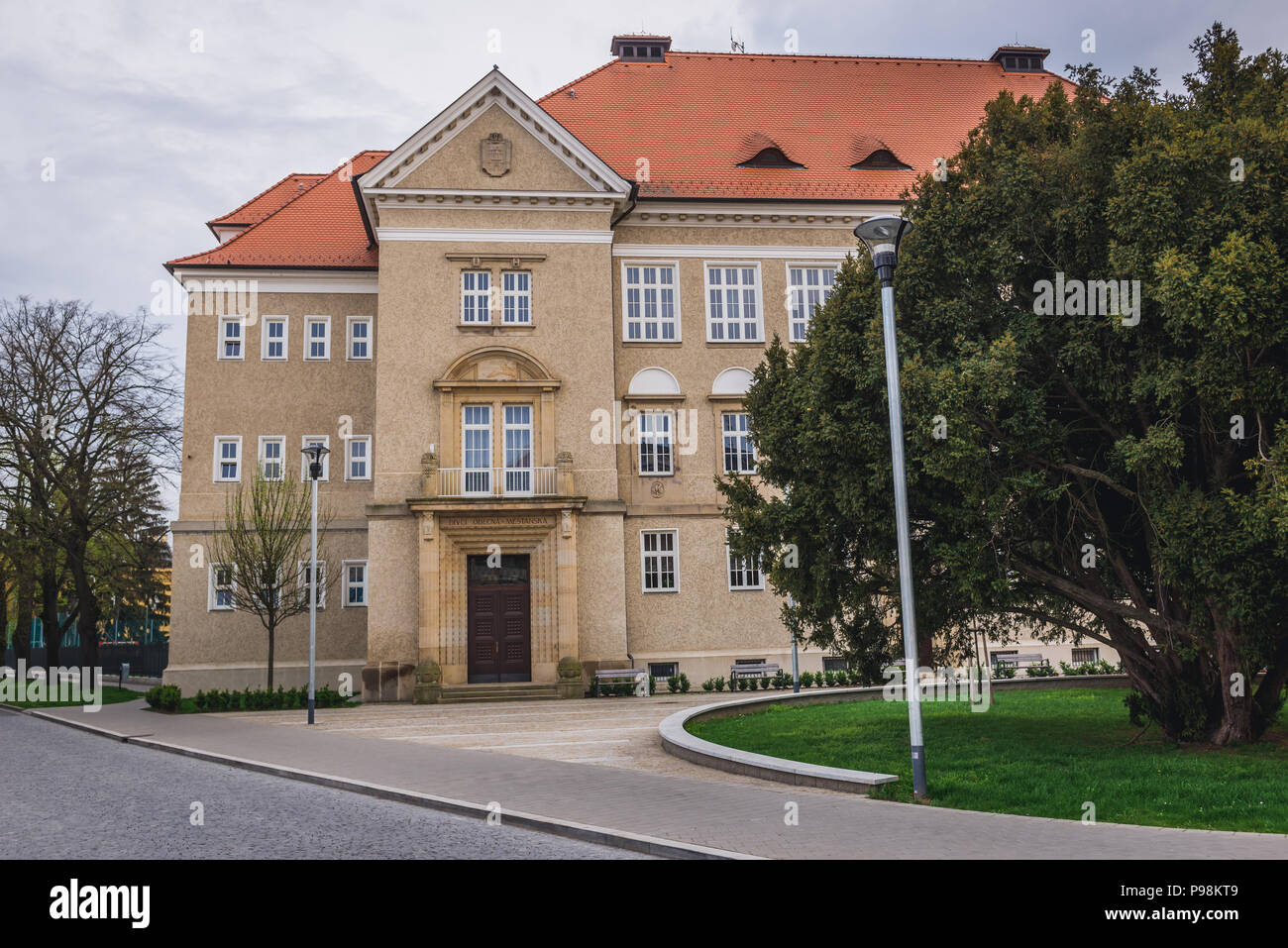 Grundschule in Uherske Hradiste Stadt in Südböhmen, Mähren in der Tschechischen Republik Stockfoto