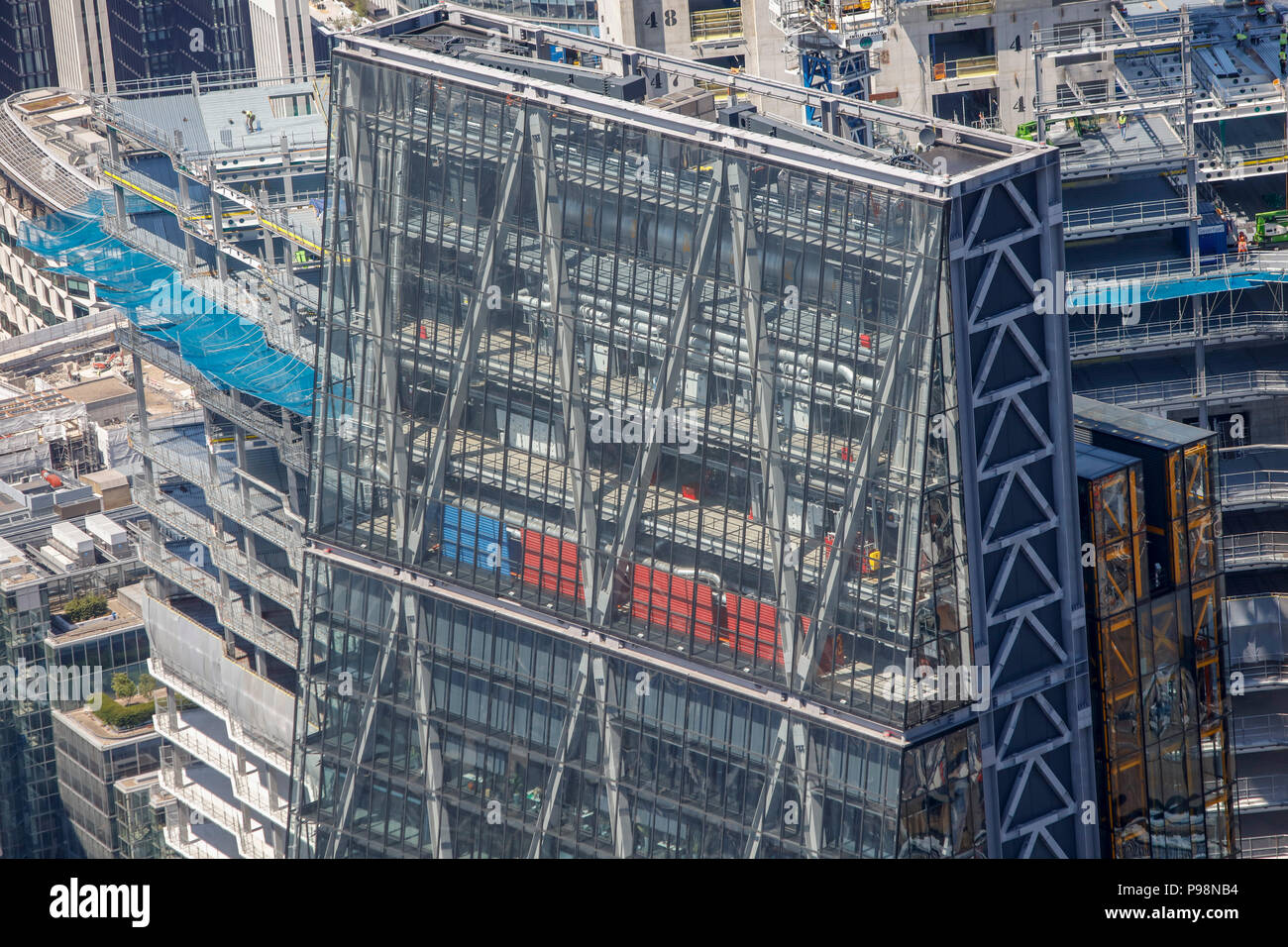 Luftbild des Leadenhall Building Stockfoto