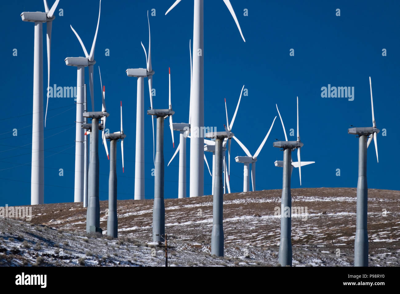 Alta Windpark in der Mojave Wüste in Kalifornien Stockfoto