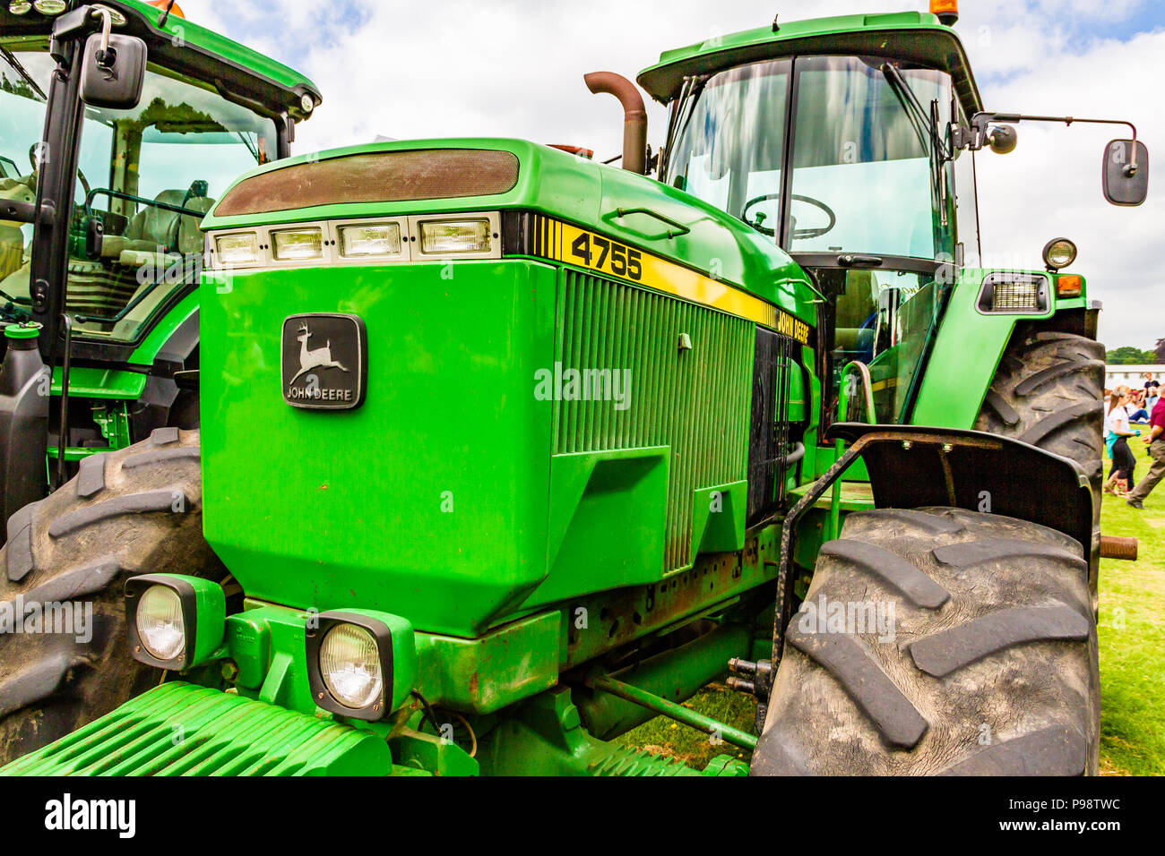 Grünen Traktor an den Northumberland County Show, 2018. Stockfoto