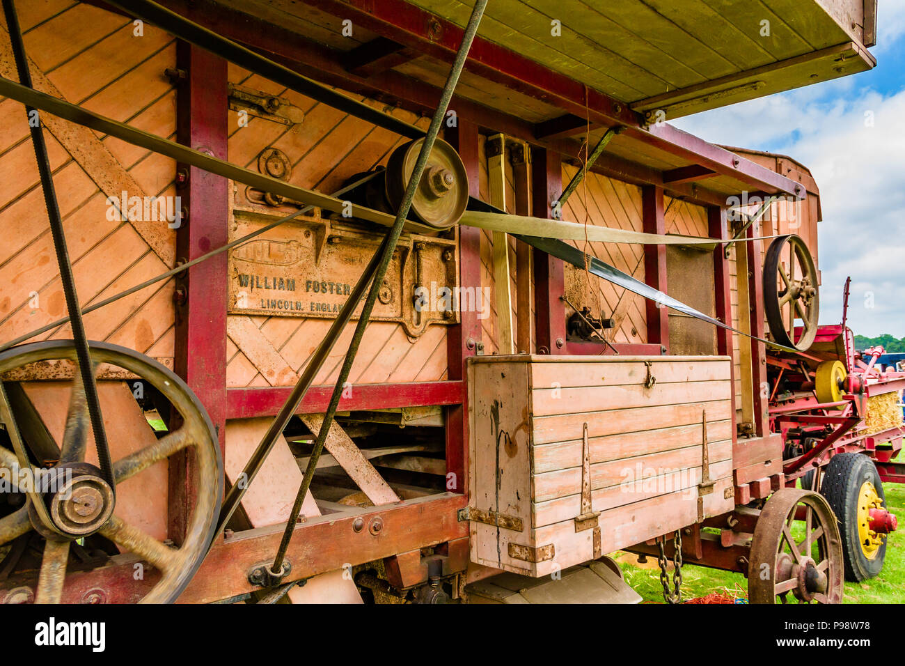 Dreschmaschine von Foster von Lincoln in Northumberland County zeigen, Mai 2018 gebaut. Stockfoto