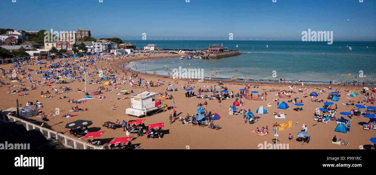 Der Strand von Viking Bay Broadstairs Thanet Kent UK Stockfoto