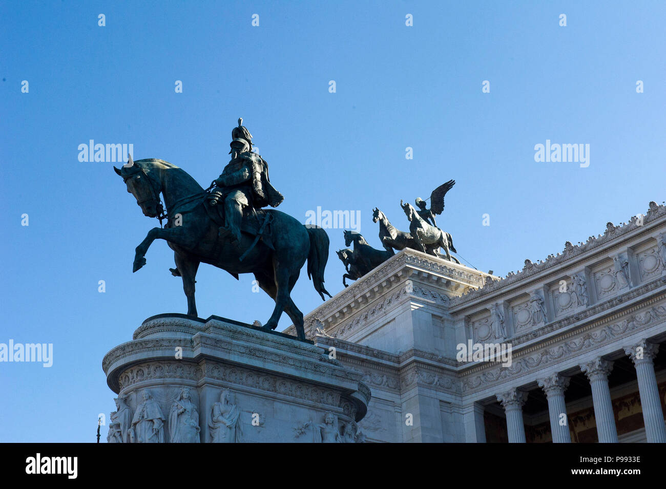 Europa. Italien, Rom, Vittorio Emanuele II National Monument, besser bekannt als Vittoriano, Mole del Vittoriano, Altare della Patria. Stockfoto