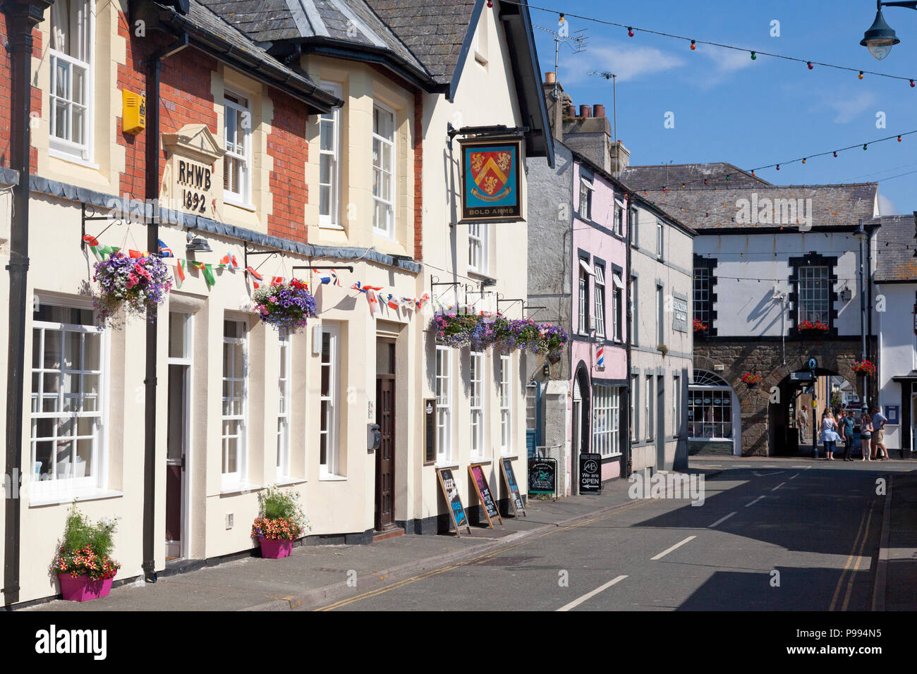 Der BOLD-Arms Hotel in der Church Street, Beaumaris, Anglesey, Wales Stockfoto