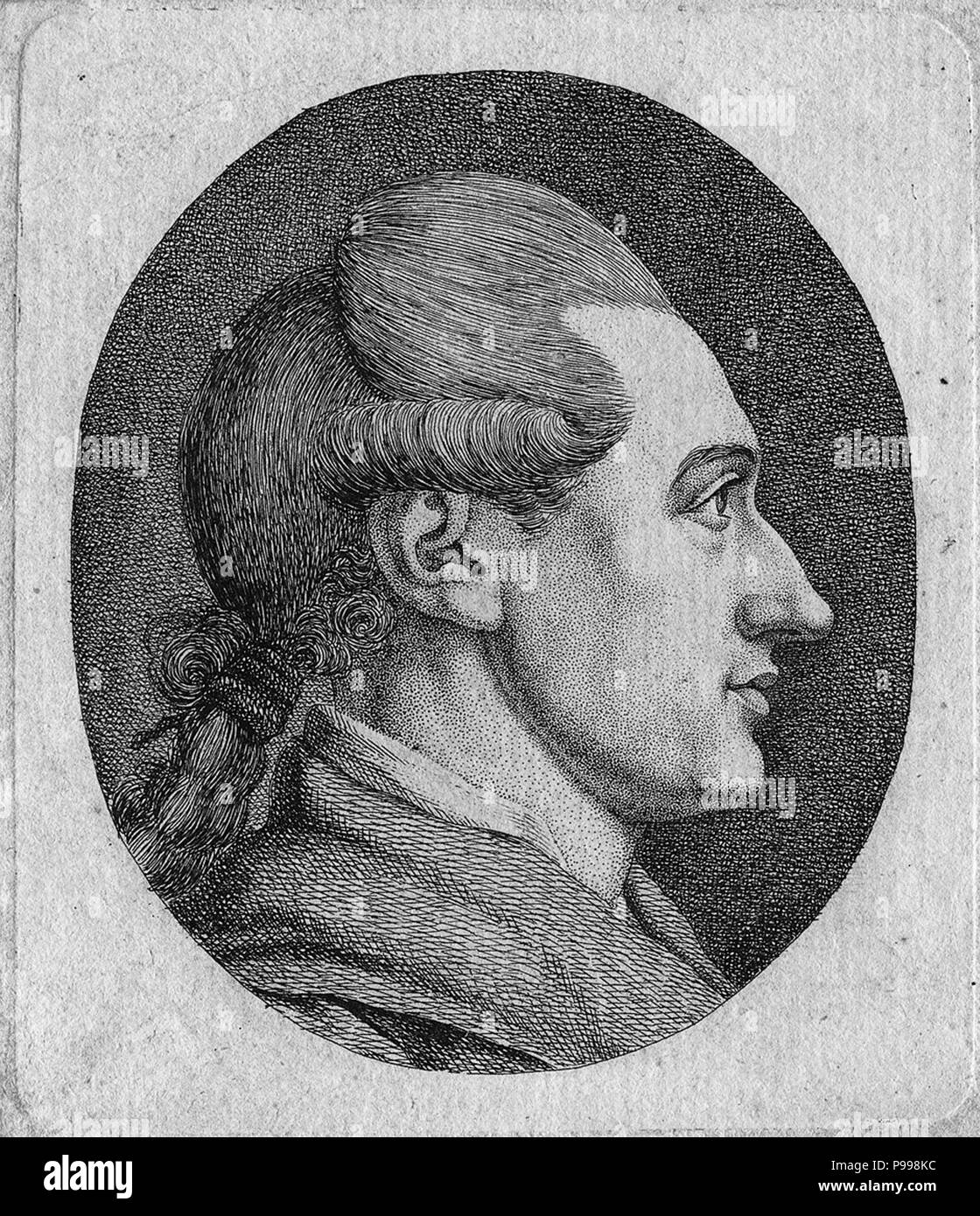Porträt des Autors Johann Wolfgang von Goethe (1749-1832). Museum: private Sammlung. Stockfoto