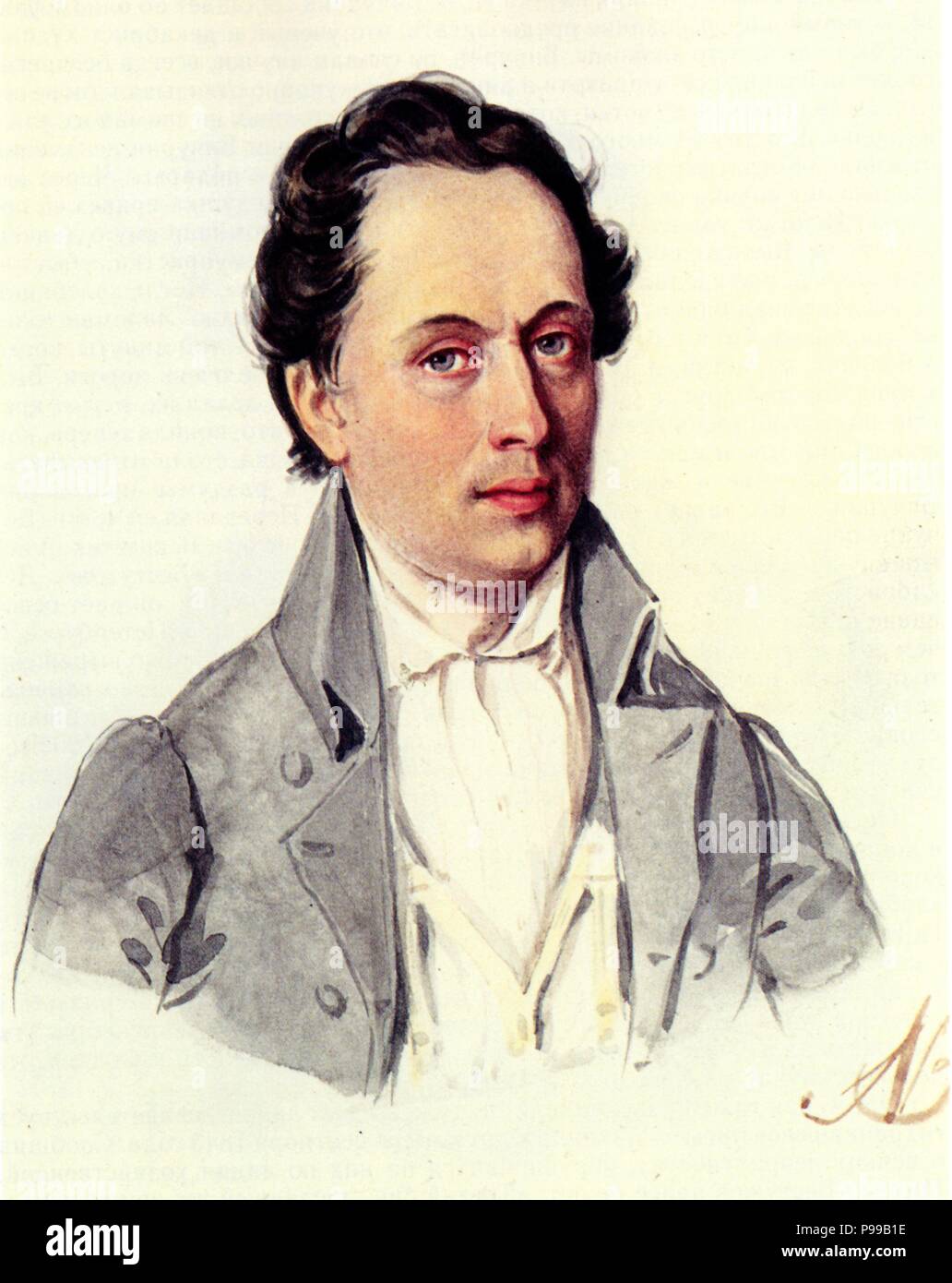 Portrait von Leopold Niemirowski (1810-1883). Museum: Russian State Library, Moskau. Stockfoto Portrait von Leopold Niemirowski (1810-1883). Museum: Russian State Library, Moskau. Stockfoto
