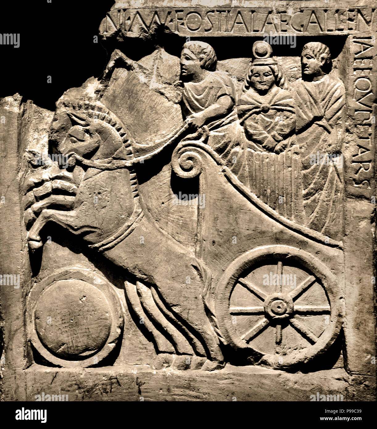 Grabstele von ostiala gardenia Fotos und Bildmaterial in hoher