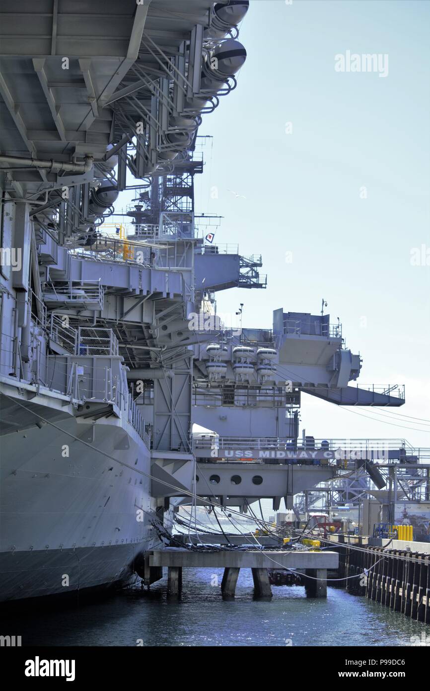 USS Midway im Ruhestand (CV-41) Stockfoto