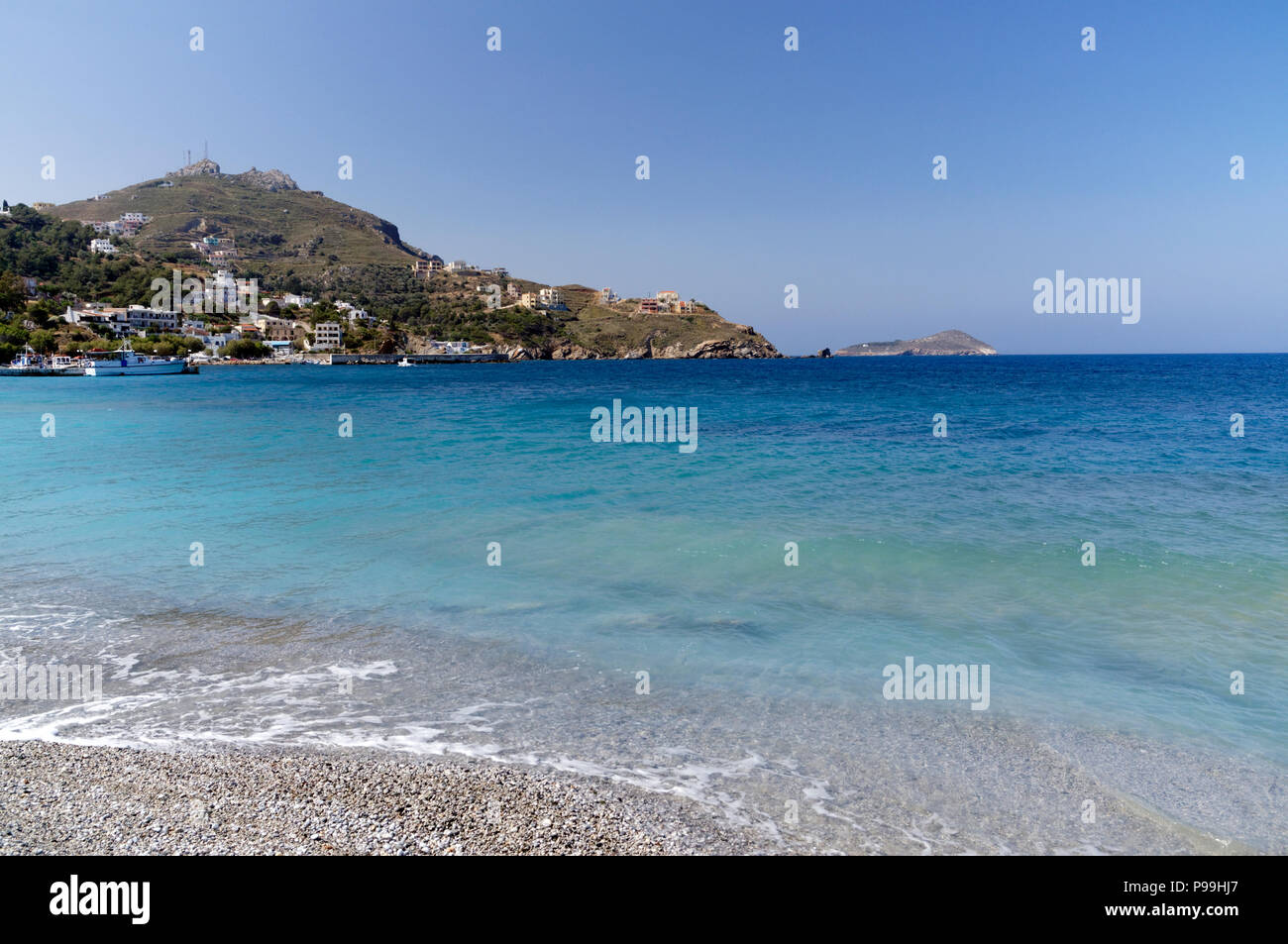 Die Myrties, Kalymnos, Dodekanes, Griechenland. Stockfoto