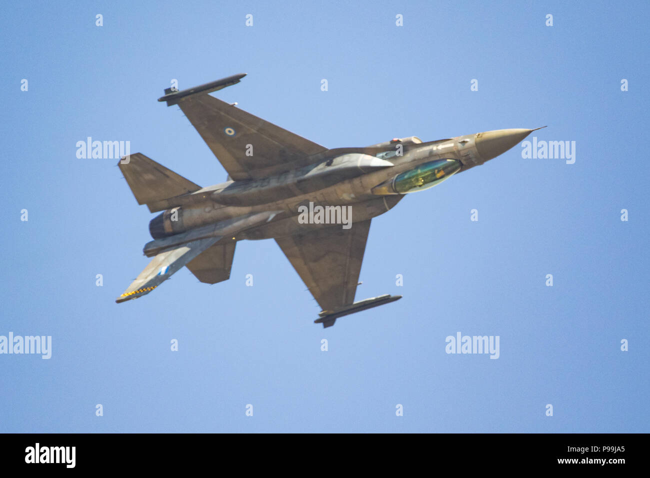 Griechische f16 Fighting Falcon an der Royal International Air Tattoo 2018 Stockfoto