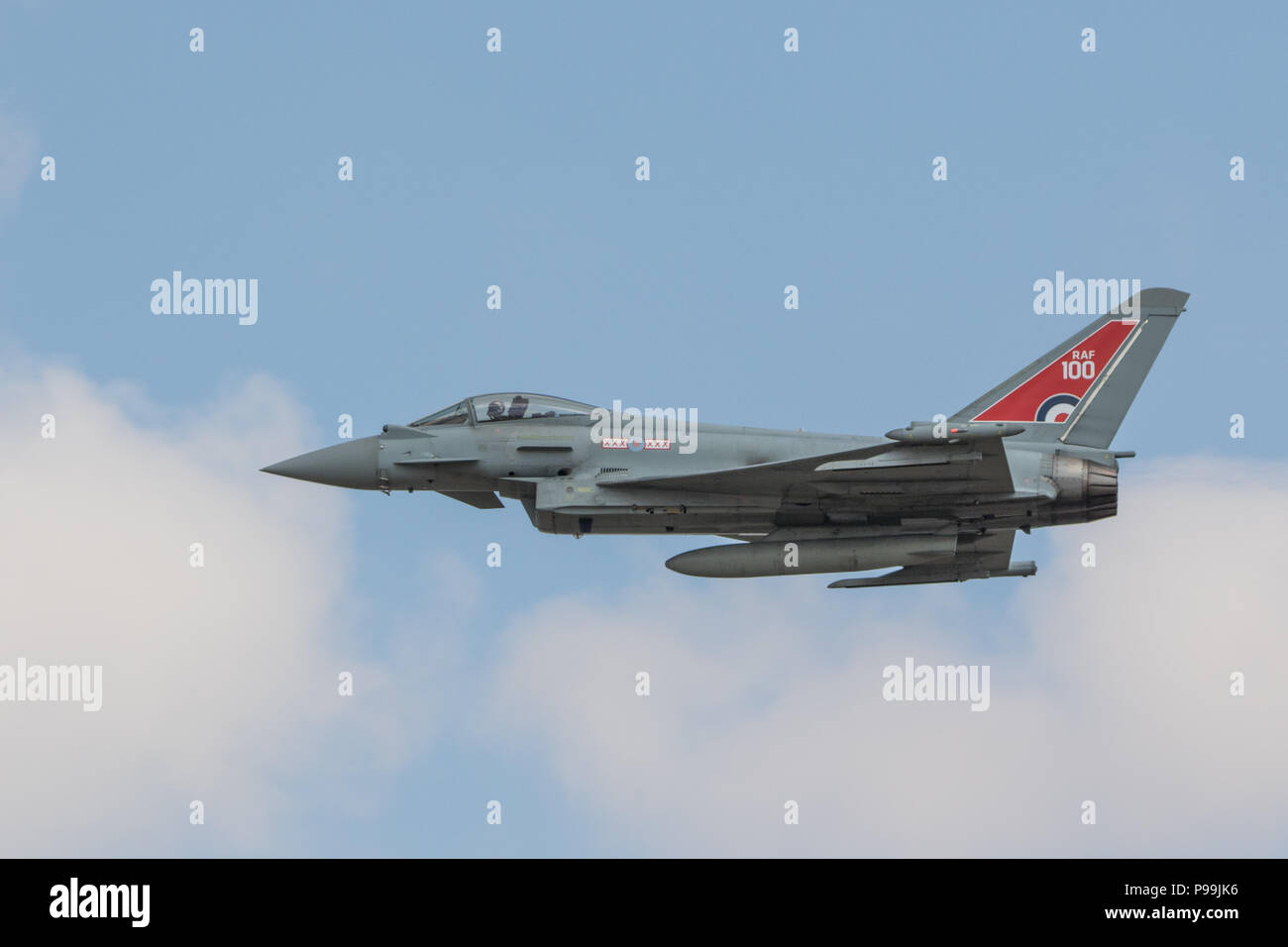 Eurofighter Typhoon FGR 4 an der Royal International Air Tattoo an RAF Fairford, England. Stockfoto