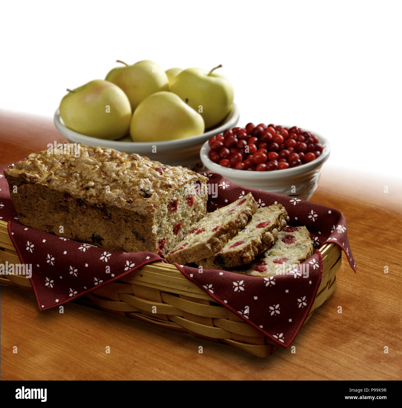 Apple Cranberry Brot Stockfoto