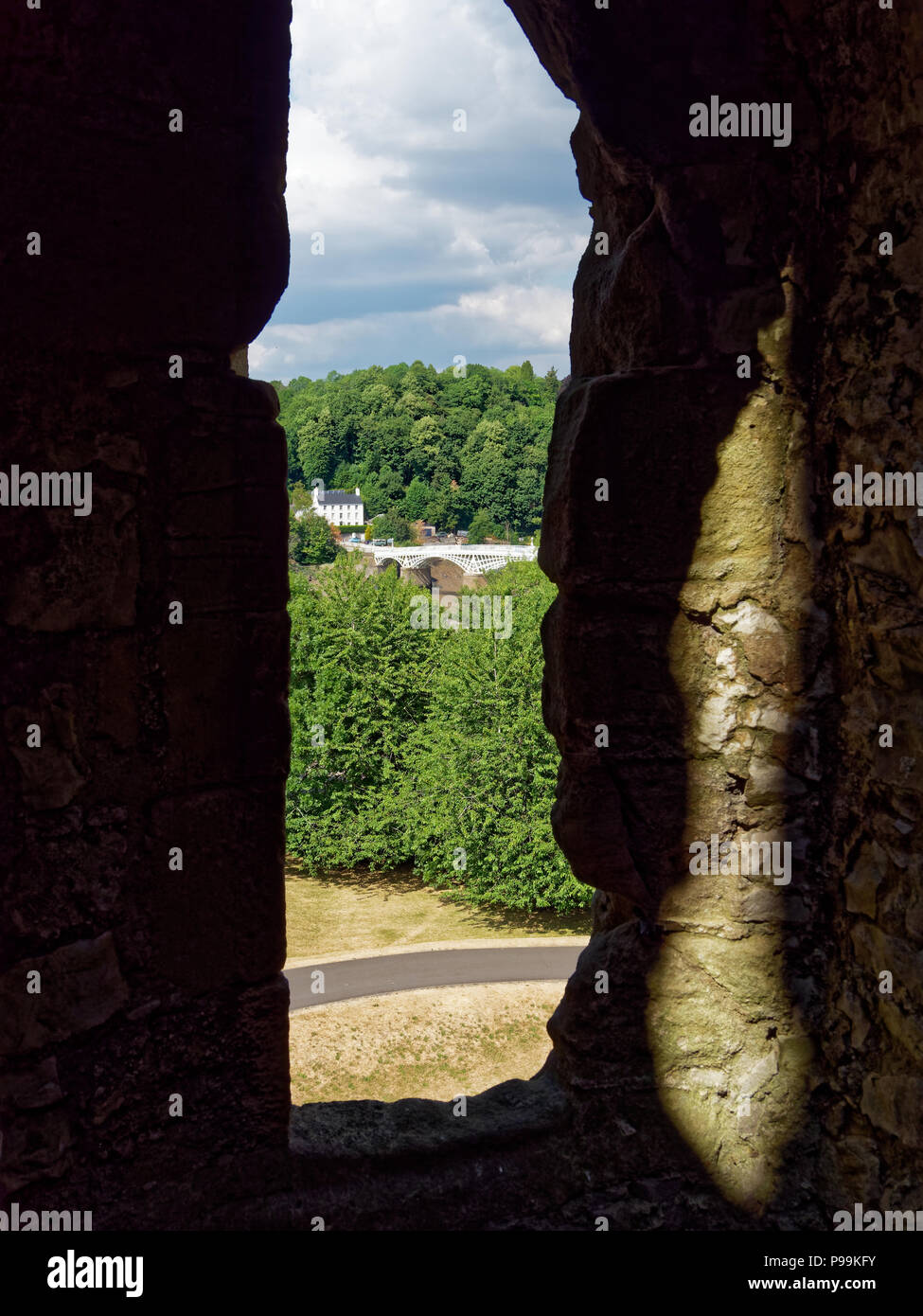 Chepstow Castle, Gwent, Monmouthshire. Großbritannien Stockfoto