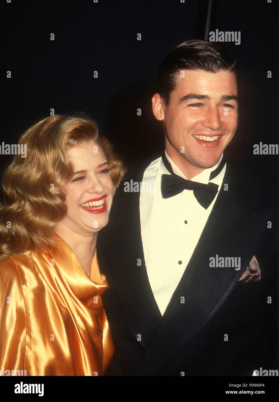 BEVERLY HILLS, Ca - 17. März: (L-R) Schauspielerin Tammy Lauren und Schauspieler Kyle Chandler die 18. jährliche People's Choice Awards am 17. März 1992 sorgen in den Universal Studios in Universal City, Kalifornien. Foto von Barry King/Alamy Stock Foto Stockfoto