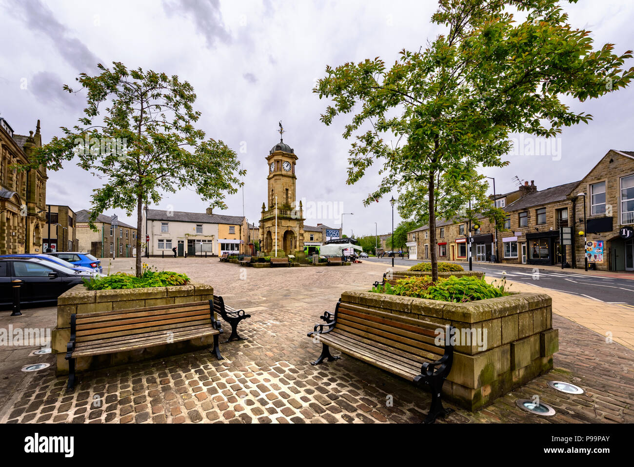 Great Harwood ist eine kleine Stadt im Hyndburn Bezirk von Lancashire, England Stockfoto