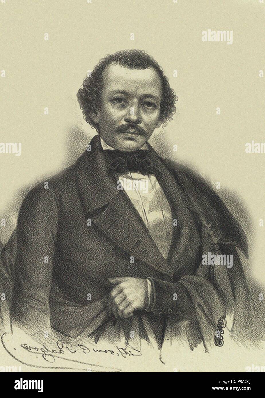 Portrait von Michail Alexandrowitsch Bakunin (1814-1876). Museum: Eötvös Loránd Tudományegyetem. Stockfoto