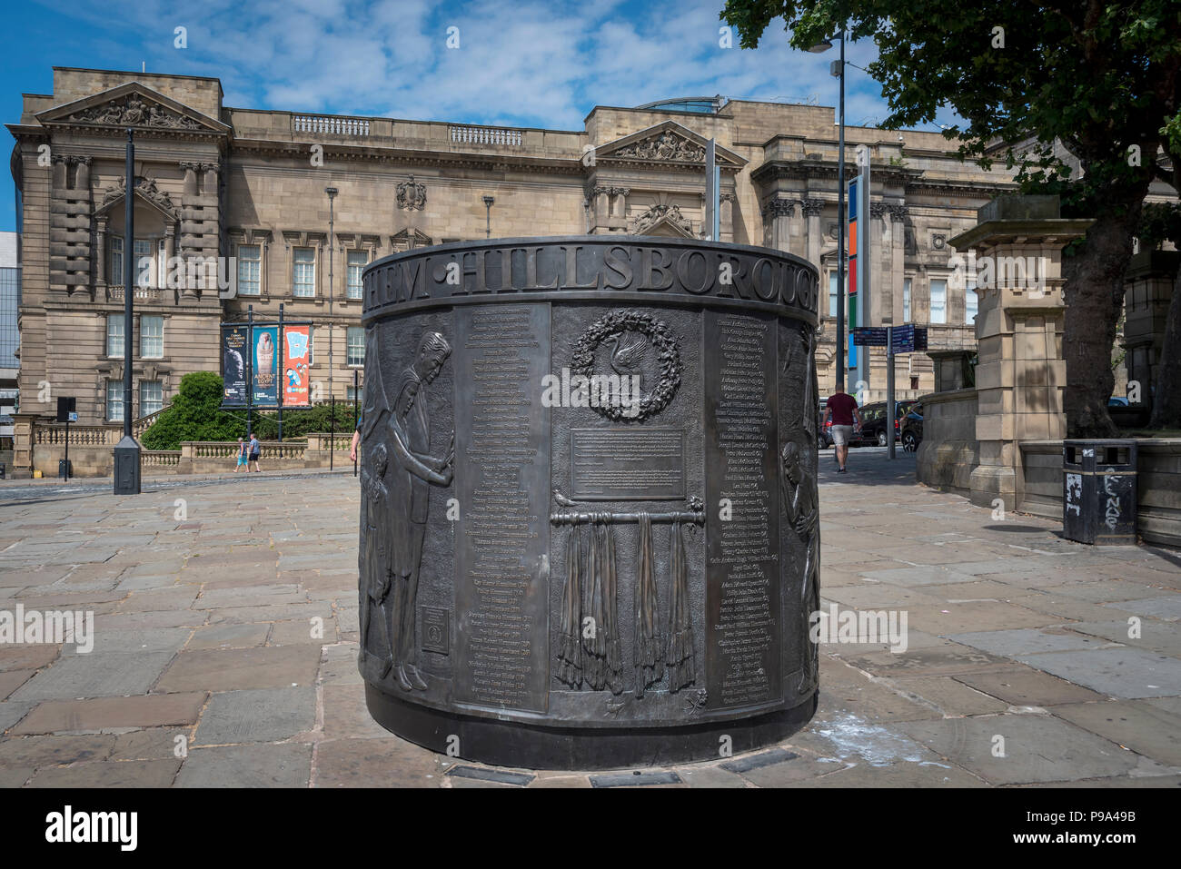 Hillsborough Gedenkstätte für die 96 in Liverpool. Stockfoto