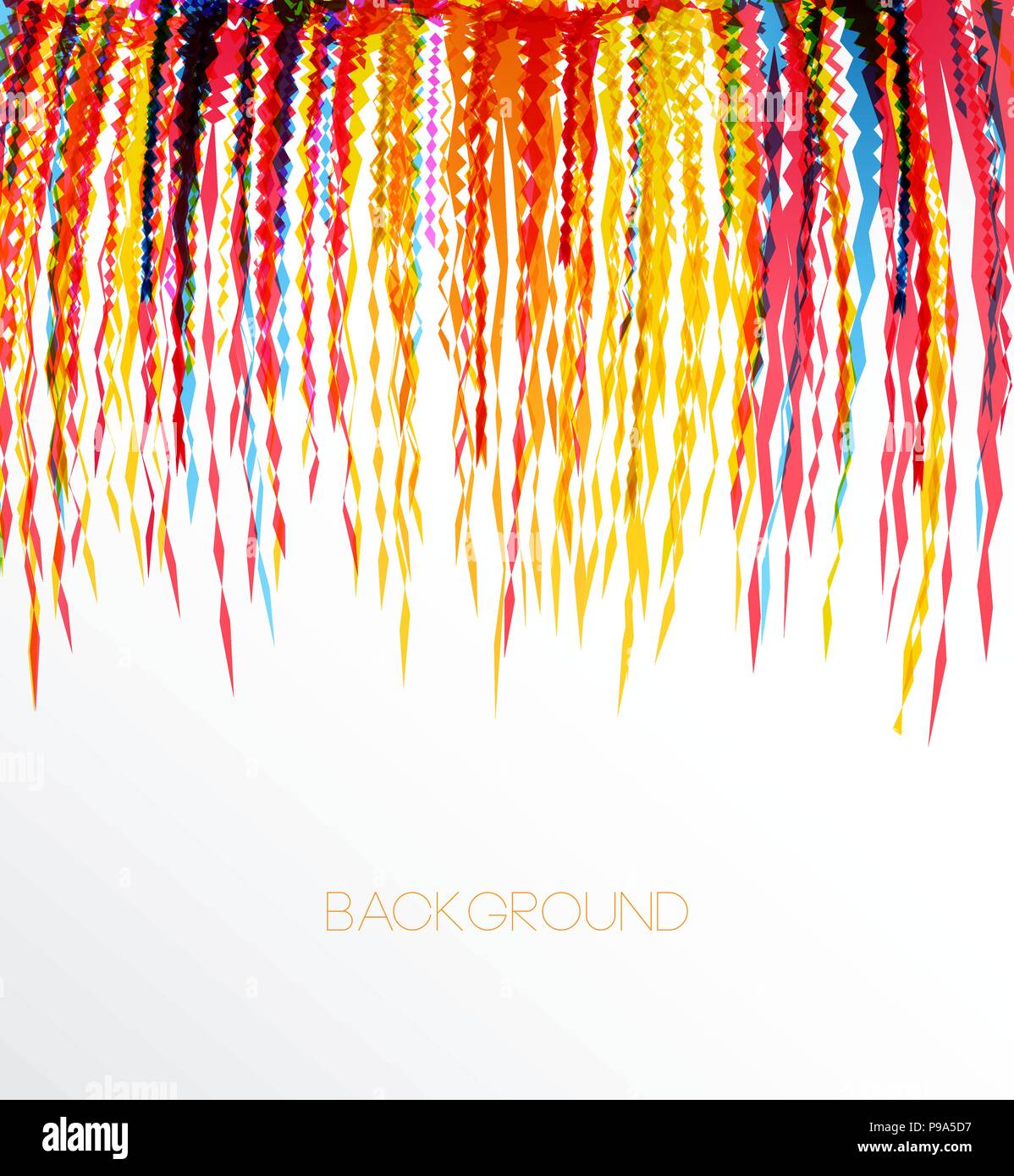 Vector Illustration einer bunten party Hintergrund mit Konfetti für Ihren Text Stock Vektor