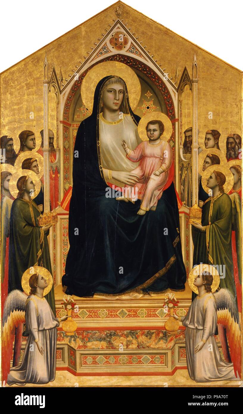 Die Ognissanti Madonna. Museum: Uffizien, Florenz. Stockfoto