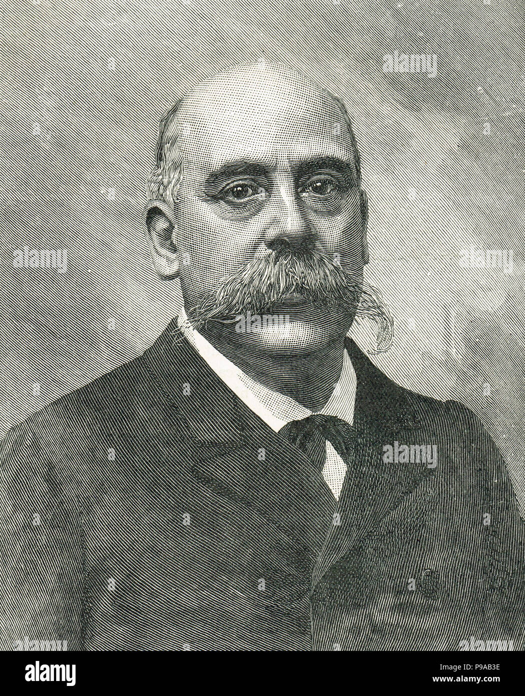 Emilio Castelar y Ripoll, Präsident der ersten spanischen Republik. Stockfoto