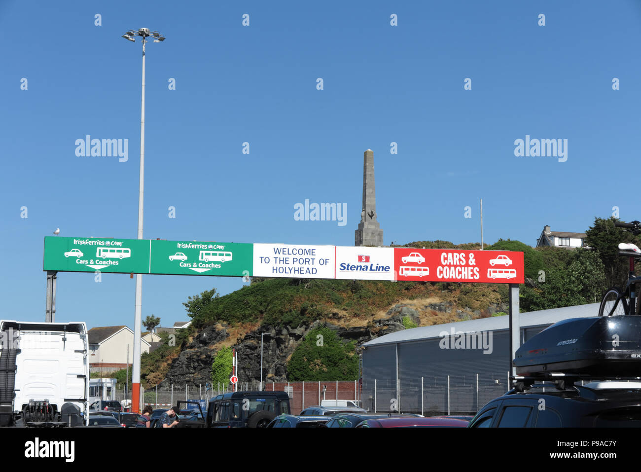 Hafen von Holyhead, Anglesey, Nordwales Stockfoto