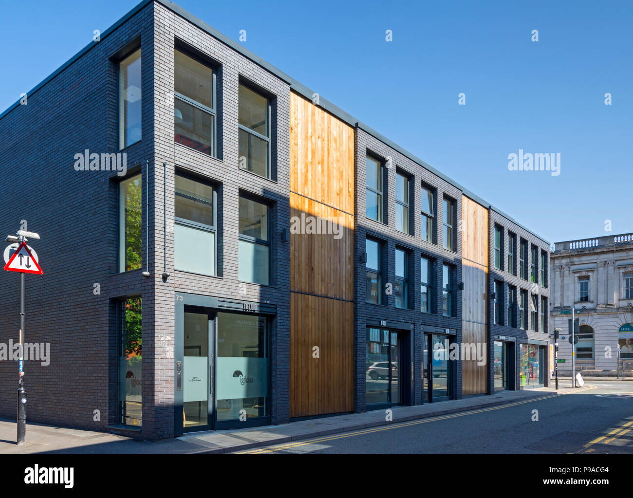 Der Schwan Square office Entwicklung, Tib Street, Manchester, England, Großbritannien Stockfoto