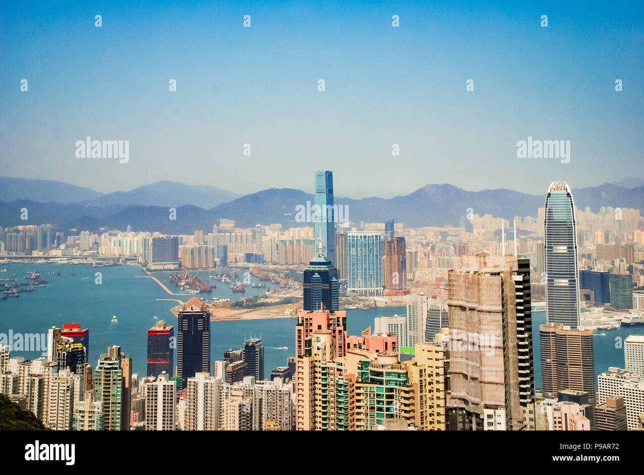 Die Innenstadt von Hongkong Stockfoto