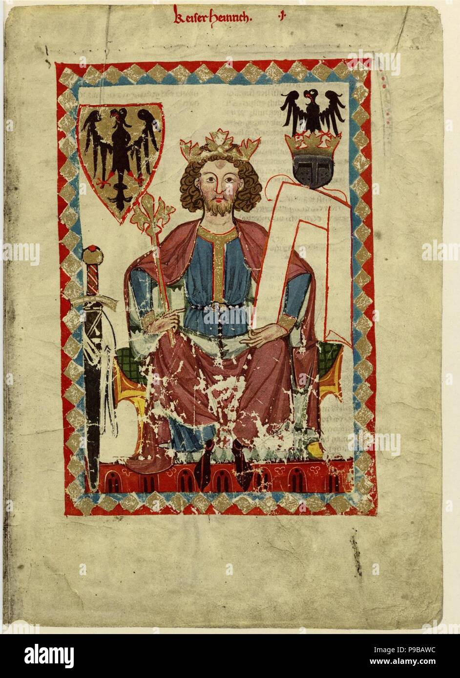 Codex Manesse Henry Vi Oder Heinrich Vi Stockfotos und bilder Kaufen