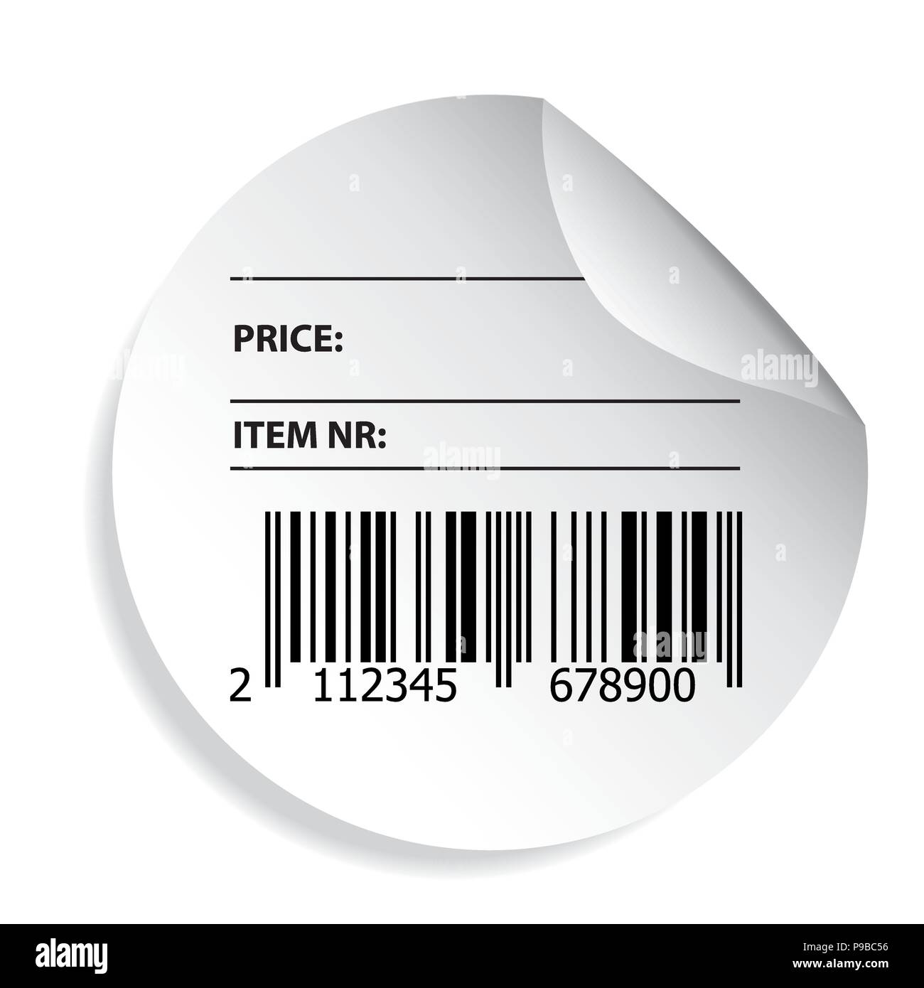 Barcode label Preis Vektor Stock Vektor