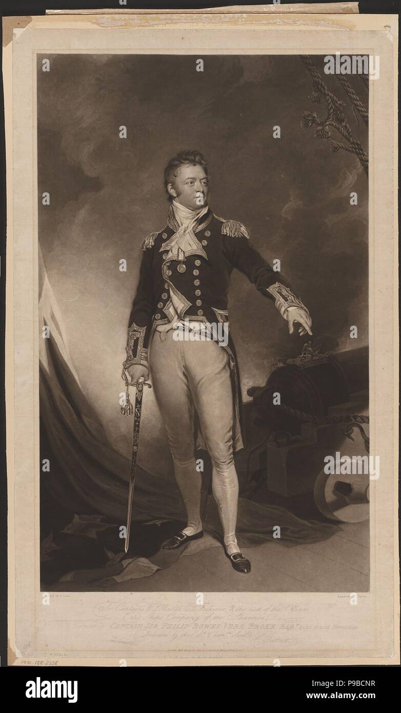 Sir Philip Bowes Vere Brach (1776-1841). Museum: private Sammlung. Stockfoto