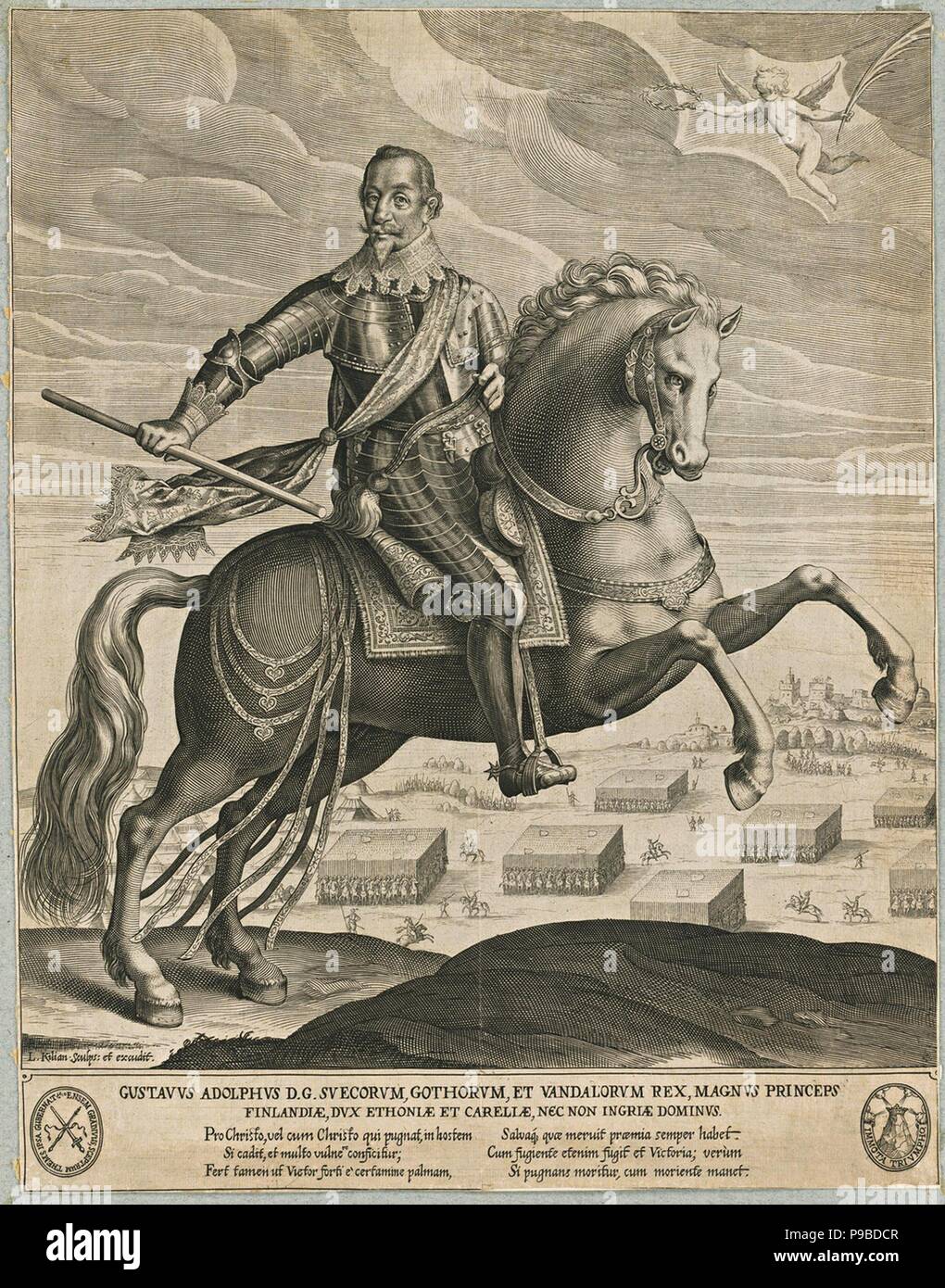 Gustavus Adolphus von Schweden. Museum: private Sammlung. Stockfoto