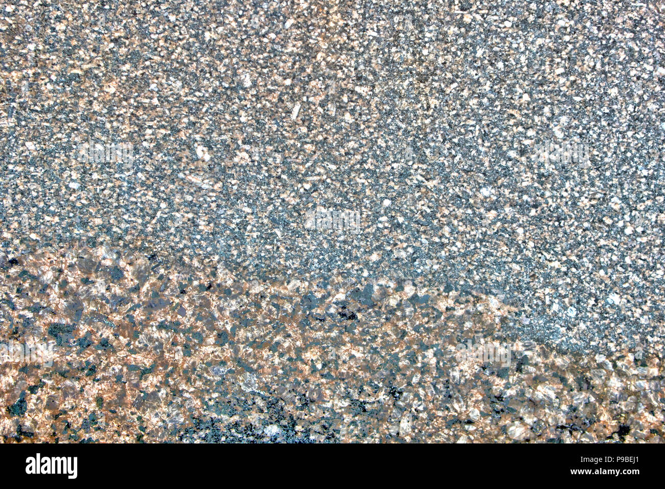 Mehrfarbige Naturstein Textur, glatte Granit Oberfläche, können als Hintergrund verwendet werden Stockfoto