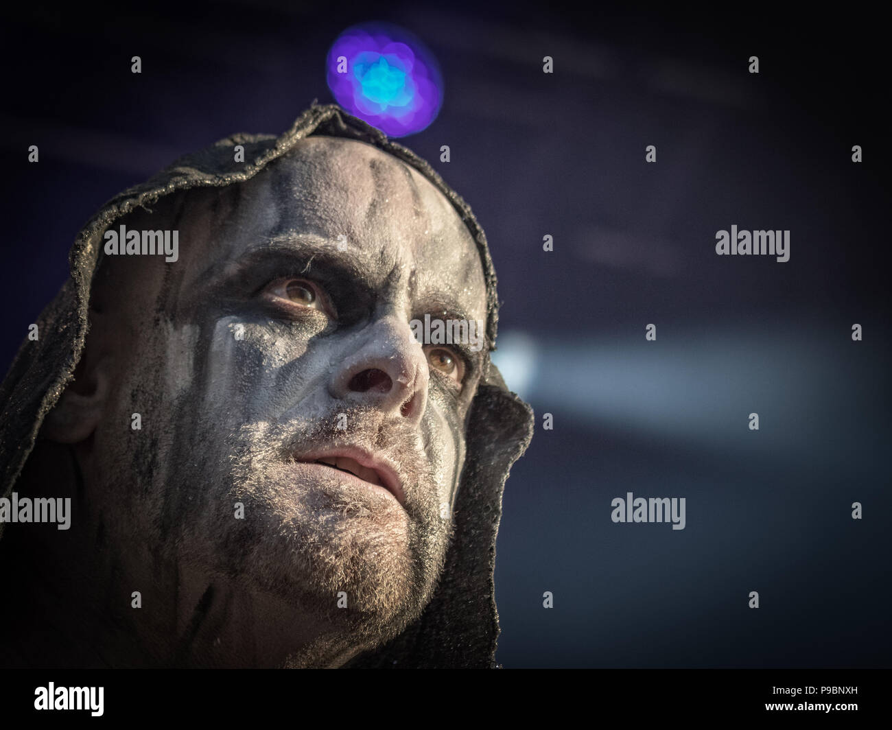 Irische extreme Metal Band Primordialen führt auf dem 2015 Copenhell Metal Festival. Hier Sänger Alan Nemtheanga" "Averill Stockfoto