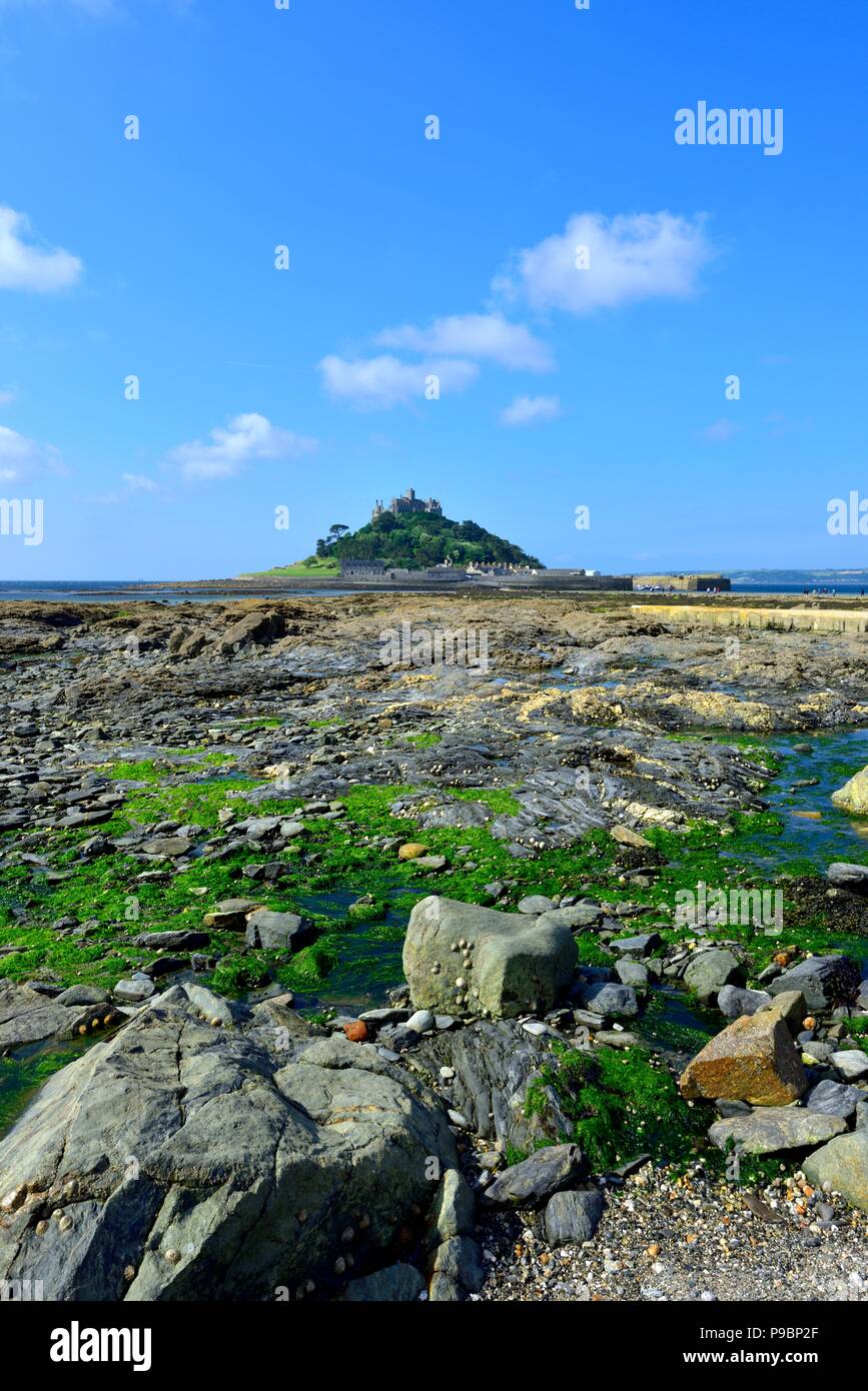 St Michael's Mount, Karrek Loos yn Koos, Marazion, Cornwall, England, Großbritannien Stockfoto