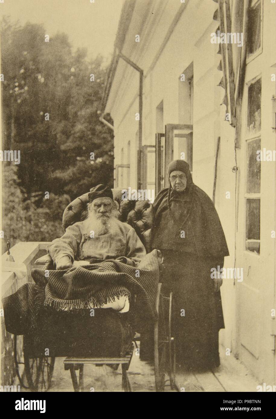 Leo Tolstoi mit seiner Schwester Maria Nikolajewna (18301912). Museum