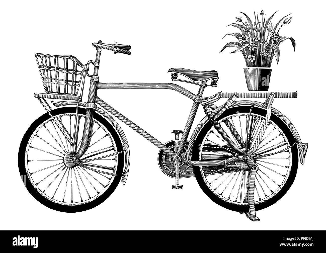 zeichnung fahrrad