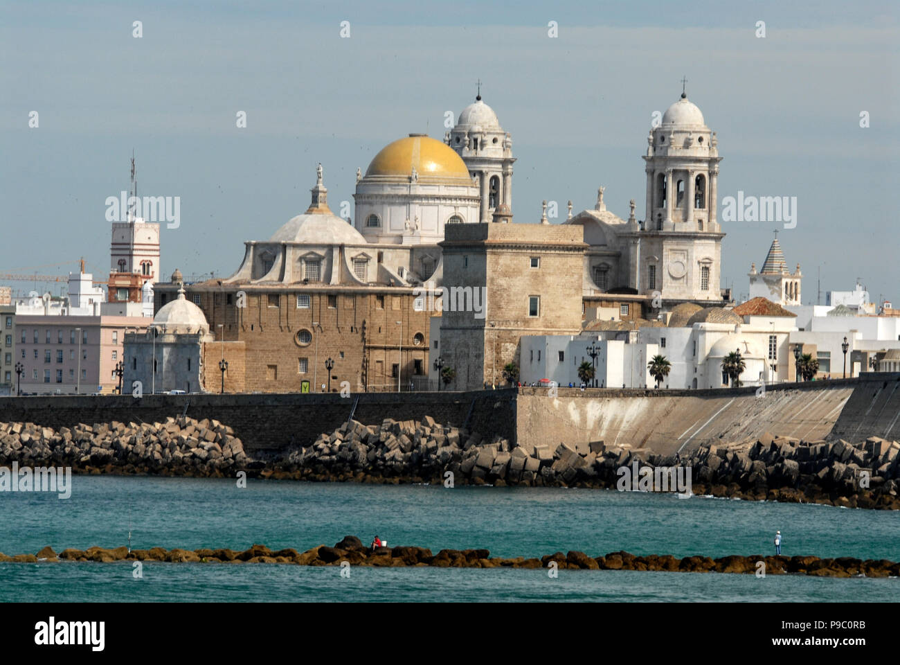 Cadiz Hafen und Fahrgastschiff terminal in Andalusien / Provinz Cádiz - Spanien Stockfoto