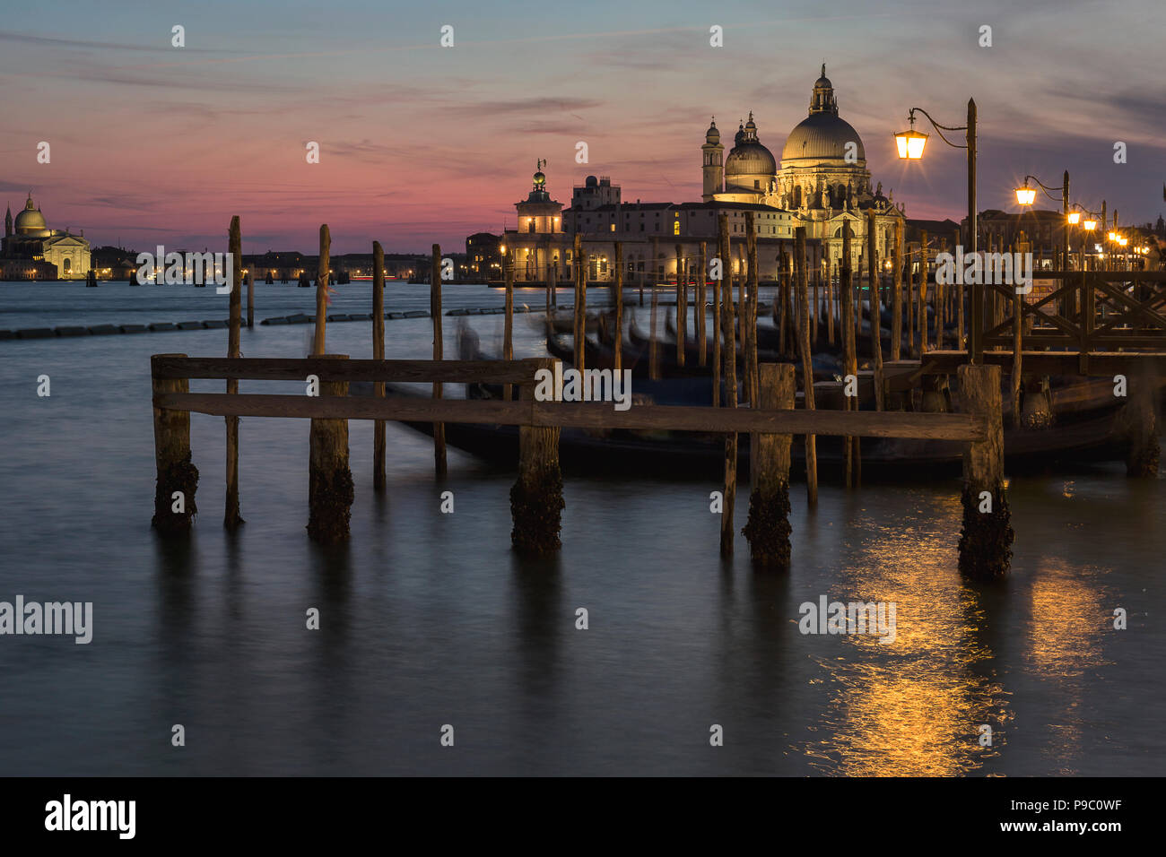 Venedig bei Sonnenuntergang Stockfoto