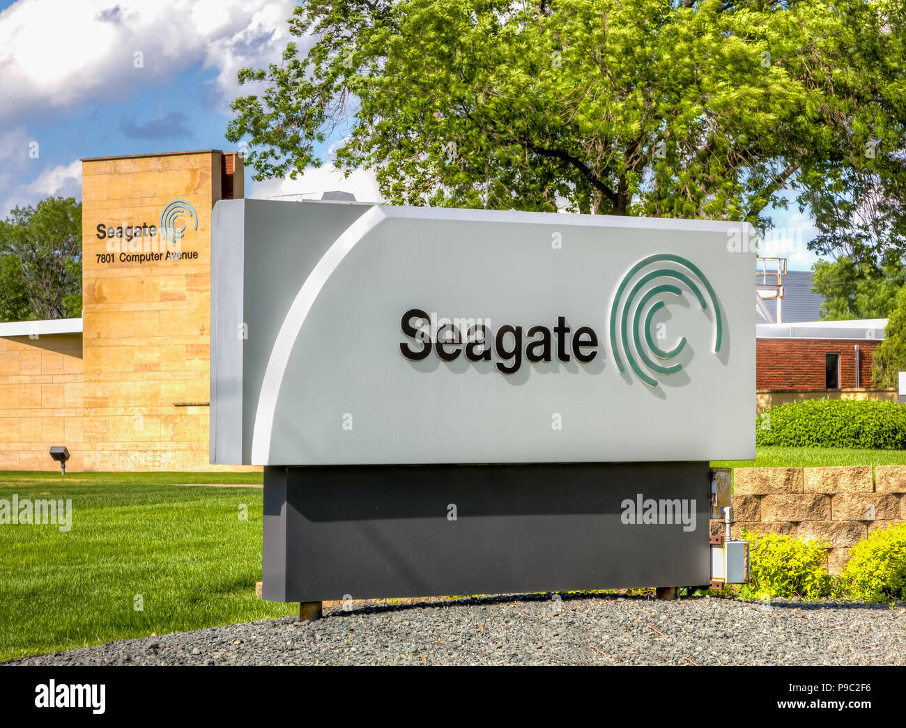 BLOOMINGTON, MN/USA, 29. Mai 2016: Seagate Produktionsstätte Stockfoto