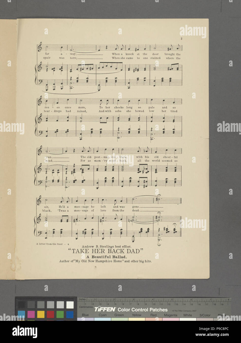 Ein Brief von der Front Stockfoto