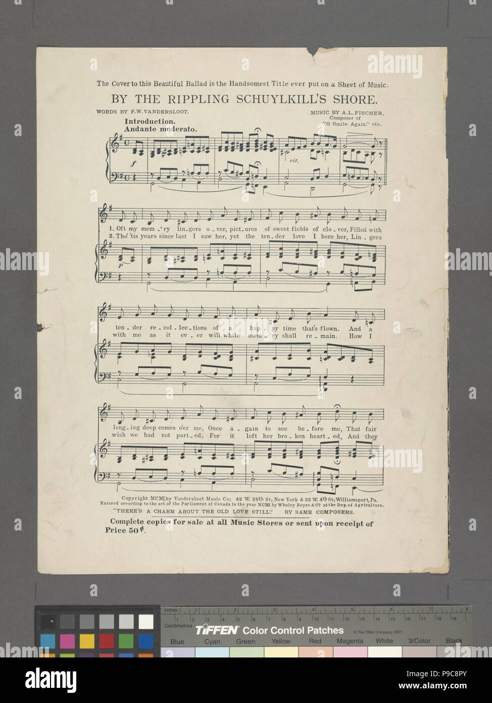 Ein Brief von der Front Stockfoto