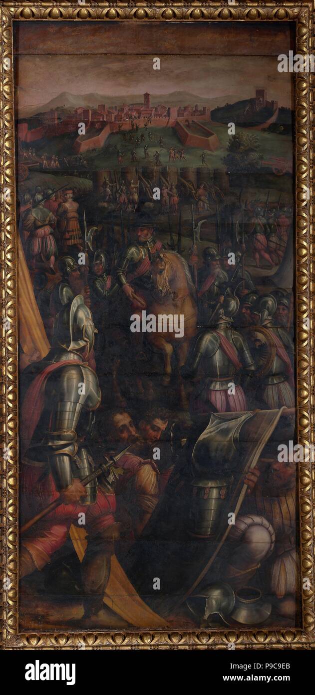 Erfassen von Casole. Museum: Palazzo Vecchio, Florenz. Stockfoto