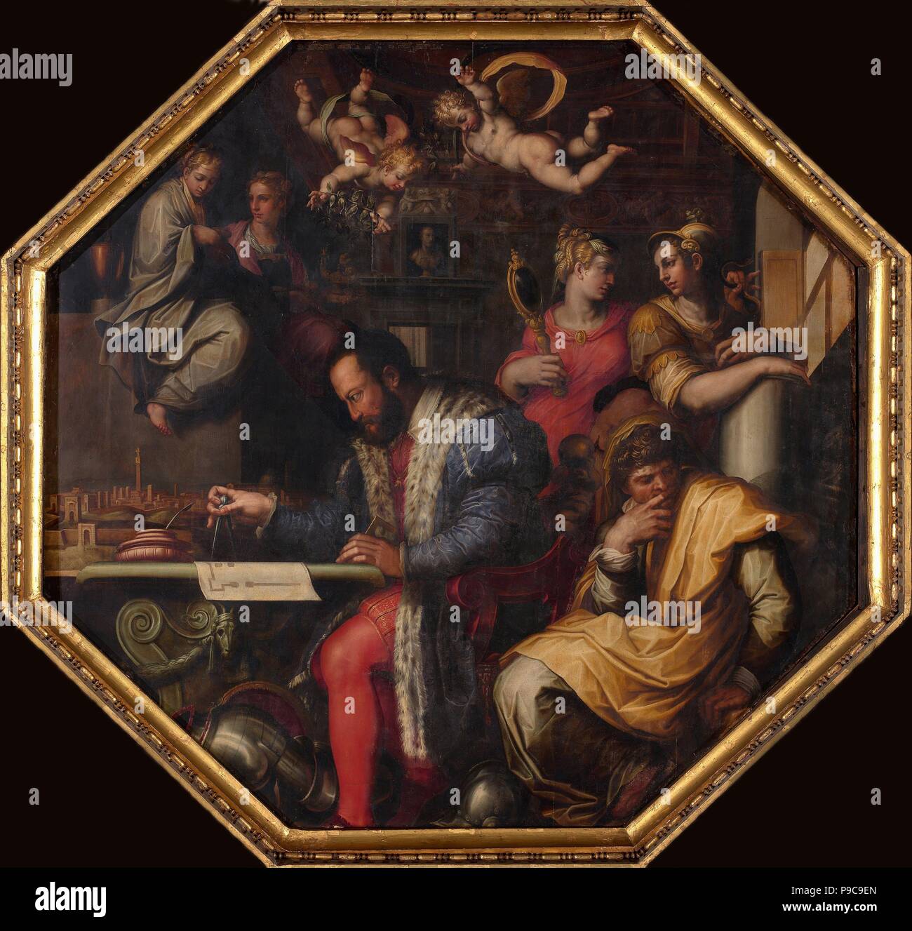 Cosimo Studien die Einnahme von Siena. Museum: Palazzo Vecchio, Florenz. Stockfoto