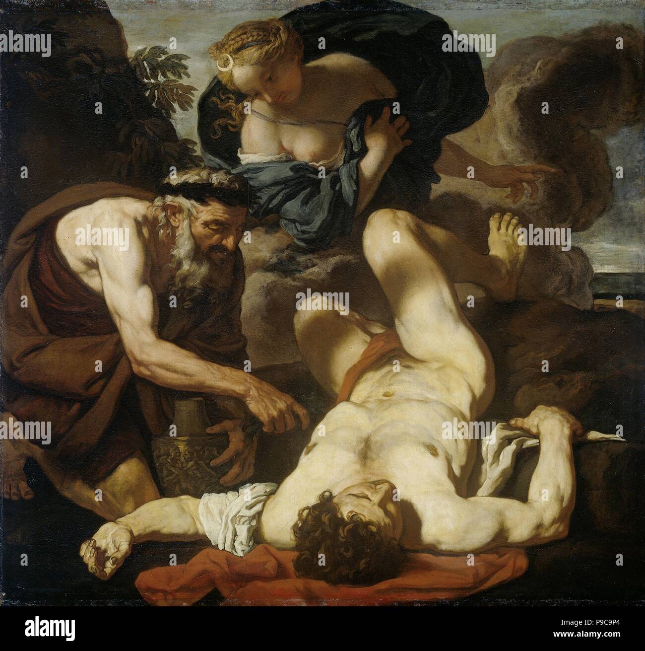 Selene und Endymion (Der Tod des Orion). Museum: Rijksmuseum, Amsterdam. Stockfoto